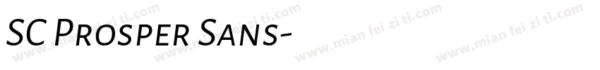 SC Prosper Sans字体转换